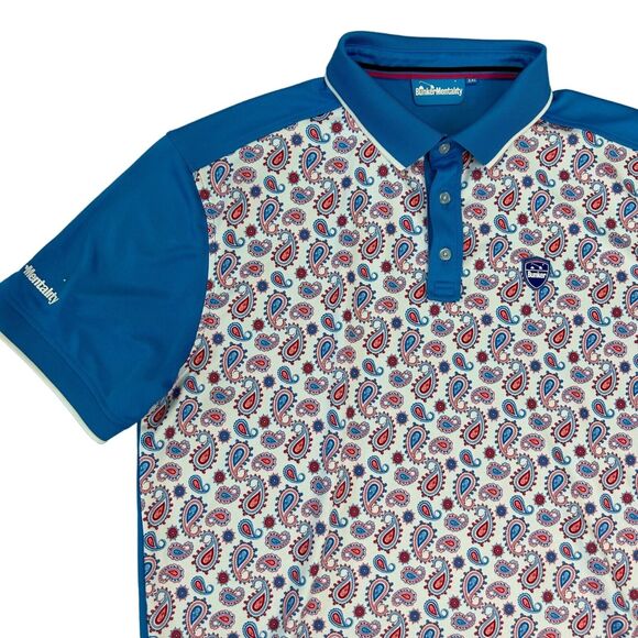 Bunker Mentality Paisley Short Sleeve Golf Polo Shirt Mens XXL - Picture 9 of 9